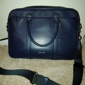 Coach Briefcase Men Midnight Blue F59057